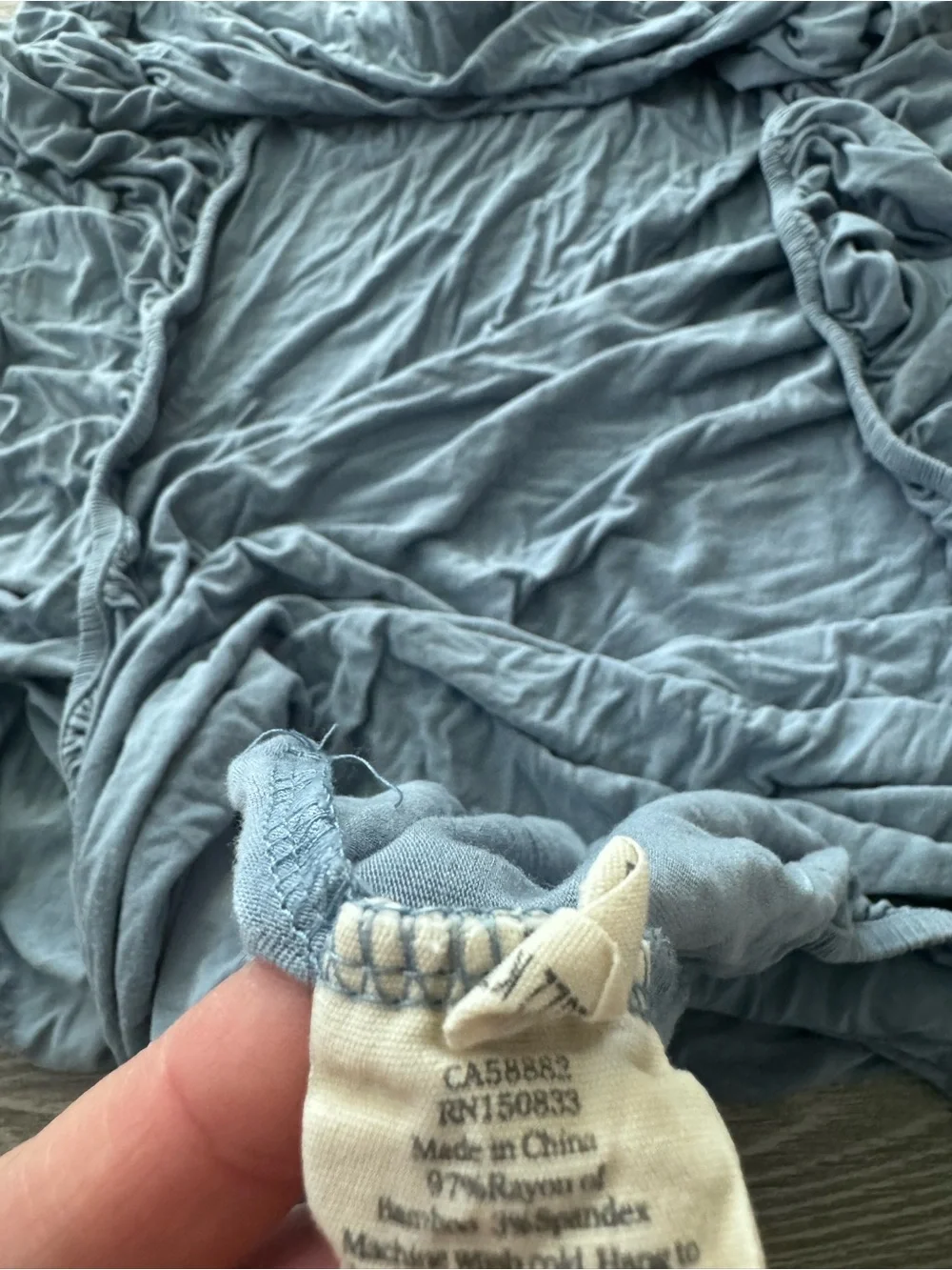 Kyte BABY Crib Fitted Sheet in Slate Light Blue-Gray